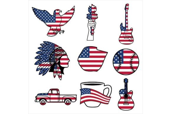 American Symbols and Objects Illustrations: A Brand Designer’s Perspective