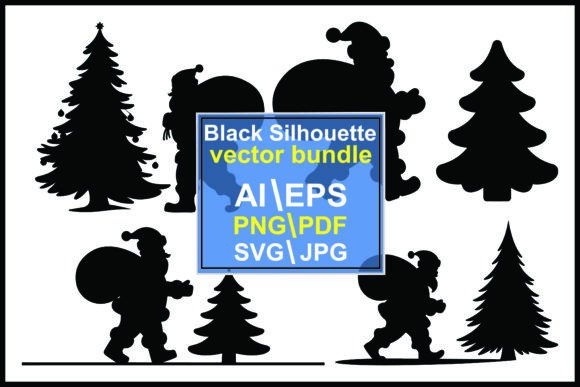 Black Santa Claus Carrying Bags Walking: A Festive Illustration for Digital Sellers