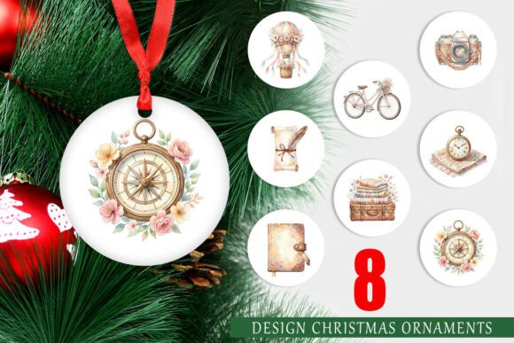 Digital Boho Travel Ephemera Ornament: A Versatile Illustration for Creative Content