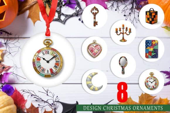 Gothic Curio Patchwork Ornament PNG: A Design That Demands Intention