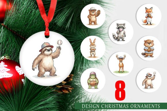 Grumpy Baseball Outfielder Ornament PNG: A Bold Illustration for Content Creators