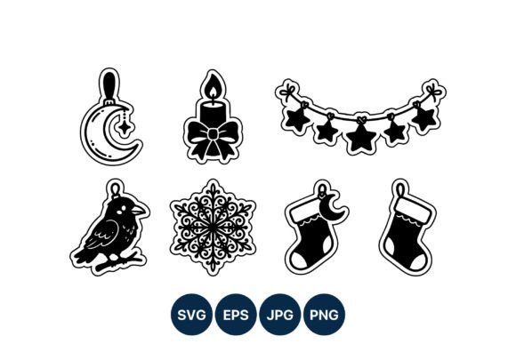 Holiday Candle Moon Star Vector Icons: A Versatile Graphic Design Asset for Modern Branding