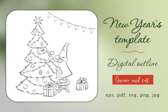 Illustration, Coloring, Vector for Embroidery Projects