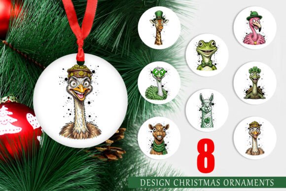 Lucky St. Patrick's Animal Ornament PNG: A Versatile Illustration for Creative Sellers
