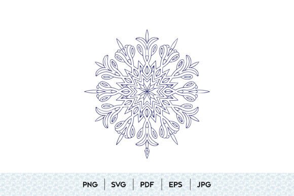 Snowflake Mandala SVG Design Review: A Versatile Illustration for Creative Projects