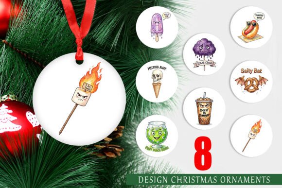 Spooky Summer Snacks Watercolor Ornament Review