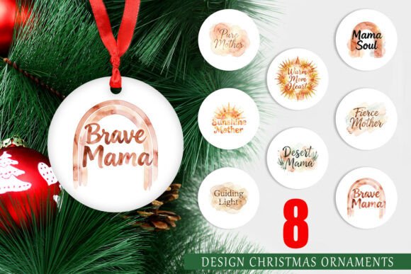 Terracotta Boho Mom Quote Ornament PNG Review for Real Projects