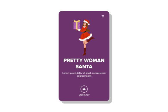Xmas Pretty Woman Santa Vector Review